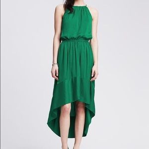 Banana Republic Emerald High-Low Dress